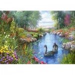 Jigsaw Puzzle - 1500 Pieces - Andres Orpinas : Black Swans