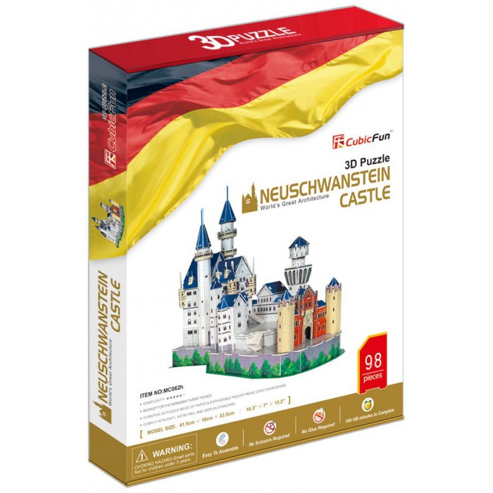 3D Puzzle - Germany: Neuschwanstein Castle 98 pieces 